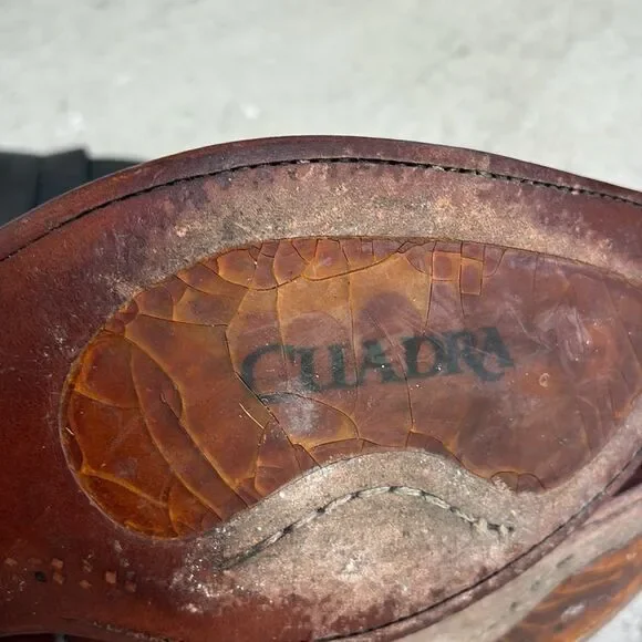 Cuadra ostrich and leather boots